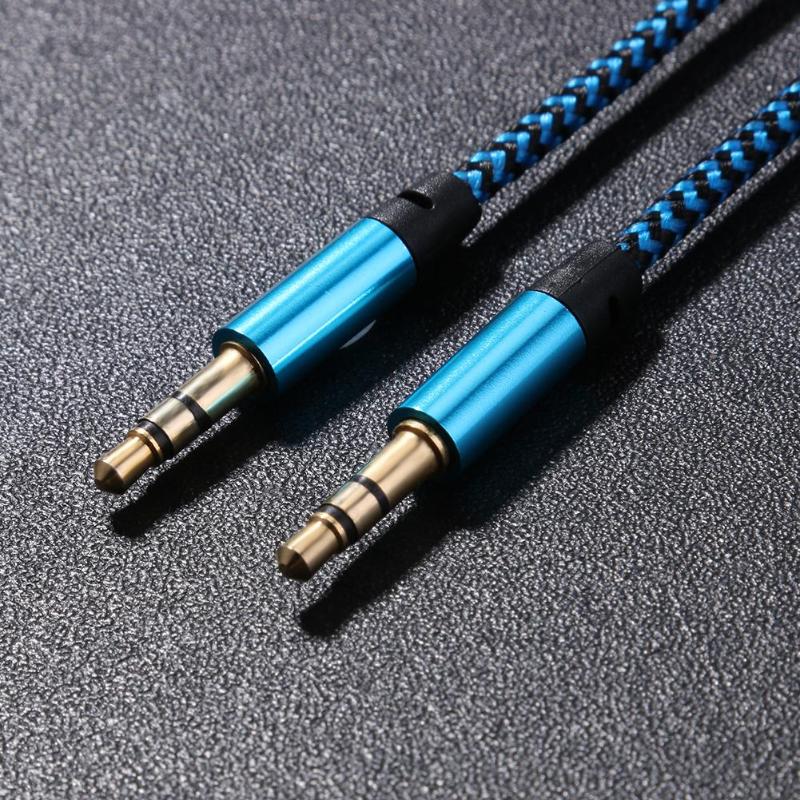 1m 3.28ft 3.5mm Flexible Car Jack Male to Male Extend Stereo Audio AUX Cable Cord Multi-Colors for cellphone MP3 Mp4 Speaker New - ebowsos