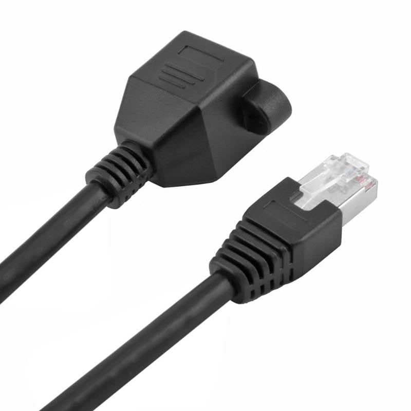 1m Network RJ45 Male to Female CAT6 Splitter Adapter Connector Extension Cable Ethernet Cables Cord Wire High Quality Cable - ebowsos