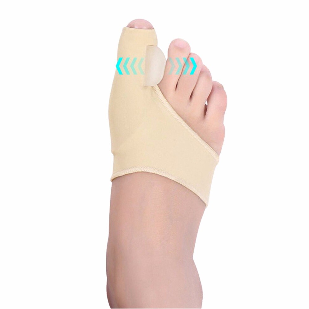 1pair Soft Bunion Protector Toe Straightener Silicone Toe Corrector Thumb Separator Feet Care Adjuster Comfortable hallux valgus - ebowsos