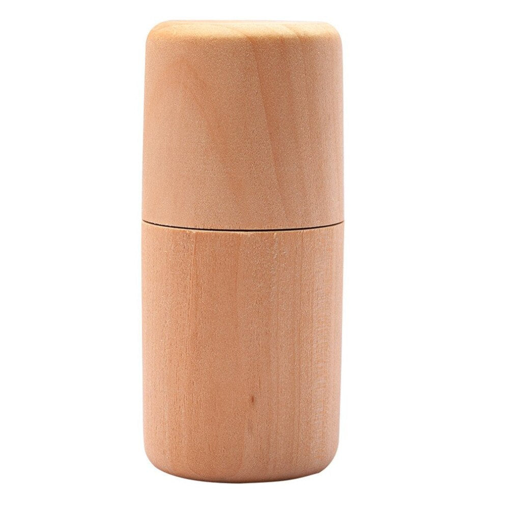 1pc/2pcs Mini Premium Wooden Essential Oils Box Solid Wood Case Holder Portable Aromatherapy Bottles Oil Box Storage Organizer - ebowsos