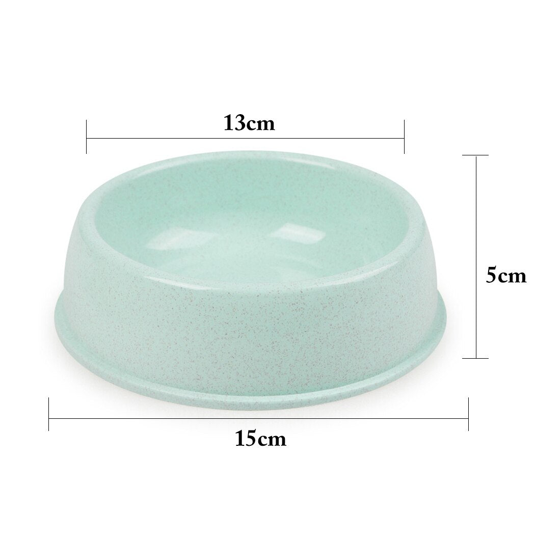 1pc/3pcs Pet Bowl Easy To Clean Wheat Straw Pet Food Bowl Pet Feeding Bowl For Cats Dogs Water Food Feeder Pet Feeding Supplies-ebowsos