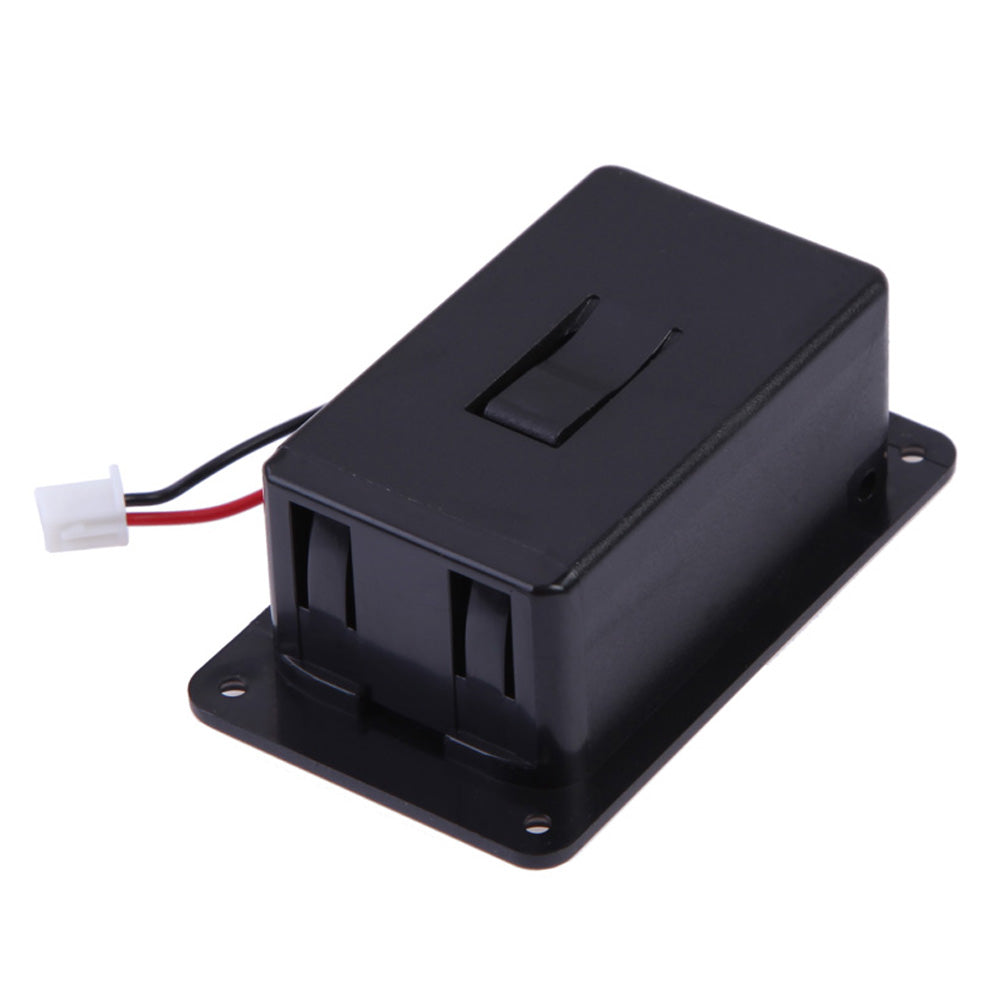 1pc ABS 9V Battery Box Case Cover Holders for Guitar Bass Pickup for Ukulele With Wires Black Replacement Accessories Hot Sale - ebowsos