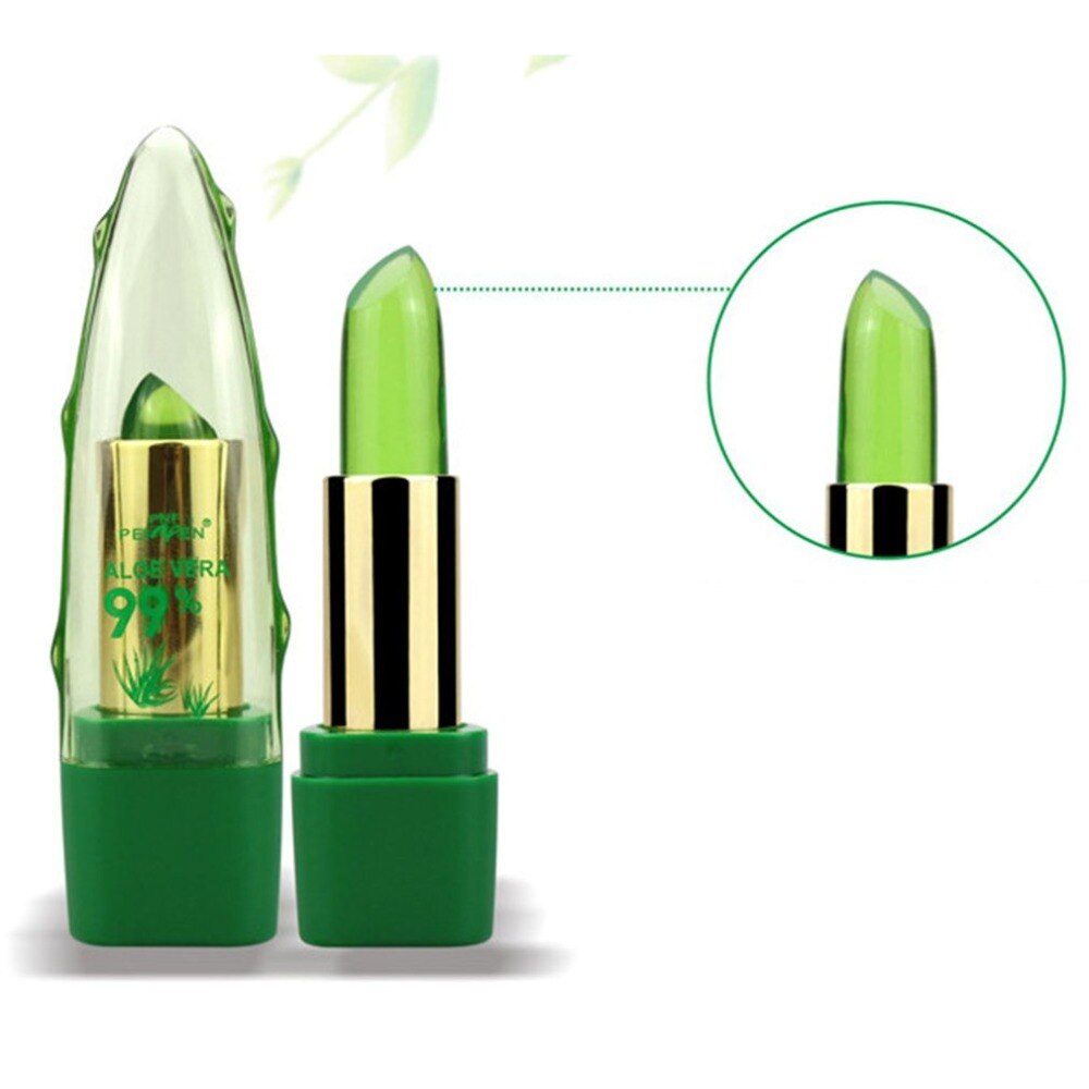 1pc Aloe Vera Lipstick Moisturizing Lip Balm Long Lasting Lip Stick Magic Temperature Changing Color Lips Care Beauty Cosmetics - ebowsos