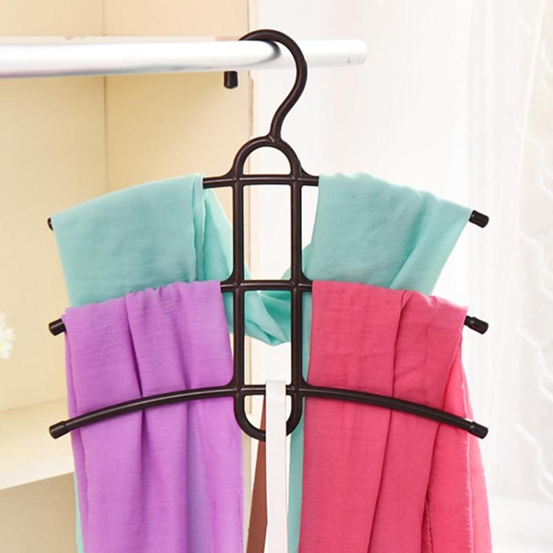 1pc Clothes Coat Hanger Rack Multi-layer Fishbone Anti-skid Clothing Towel Storage Organizer Rack Space Saver Coat Racks 2019 - ebowsos