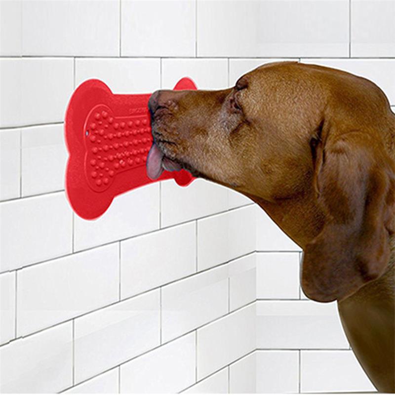 1pc Dog Toy Dog Lick Pad Toys Creative Dog Bath Distraction Pet Slow Feeder Lick Mat For Bathing Pet Supplies Dog Favors-ebowsos