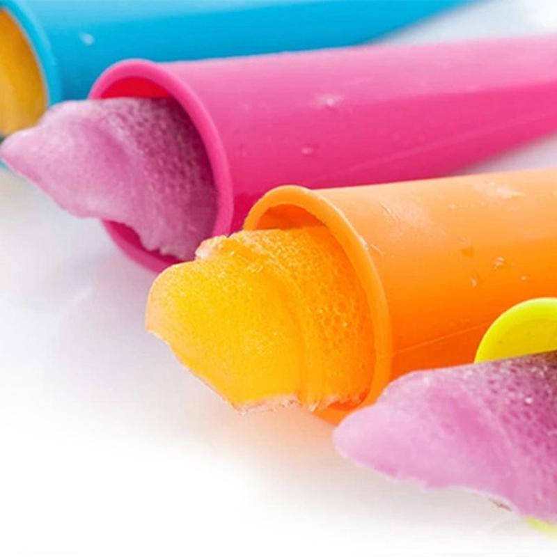 1pc Ice Cream Silicone Mold Handheld Ice Rod Jelly Lolly Ice Cone Holder D4X1 - ebowsos