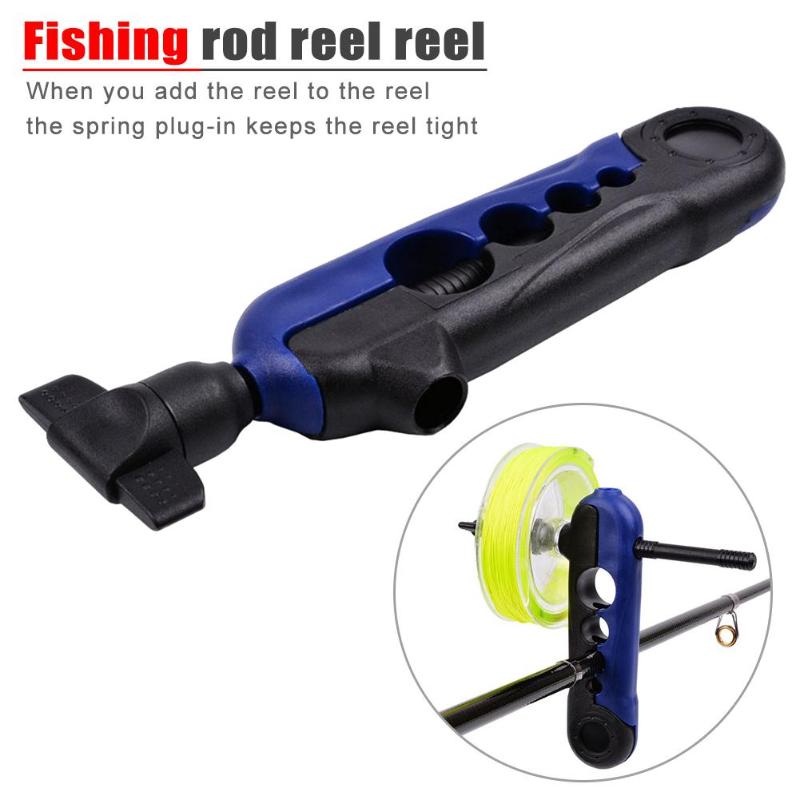 1pc Plastic Portable Adjustable Fishing Line Spooler Rod Bobbin Reel Winder-ebowsos