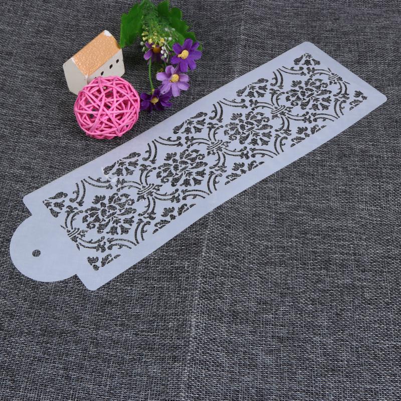 1pc Template Mold Baking Tool Lace Cake Cupcake Cookie Stencil Decor Cake Stencil Mold Tools Eco-friendly Safe Green Dropship - ebowsos