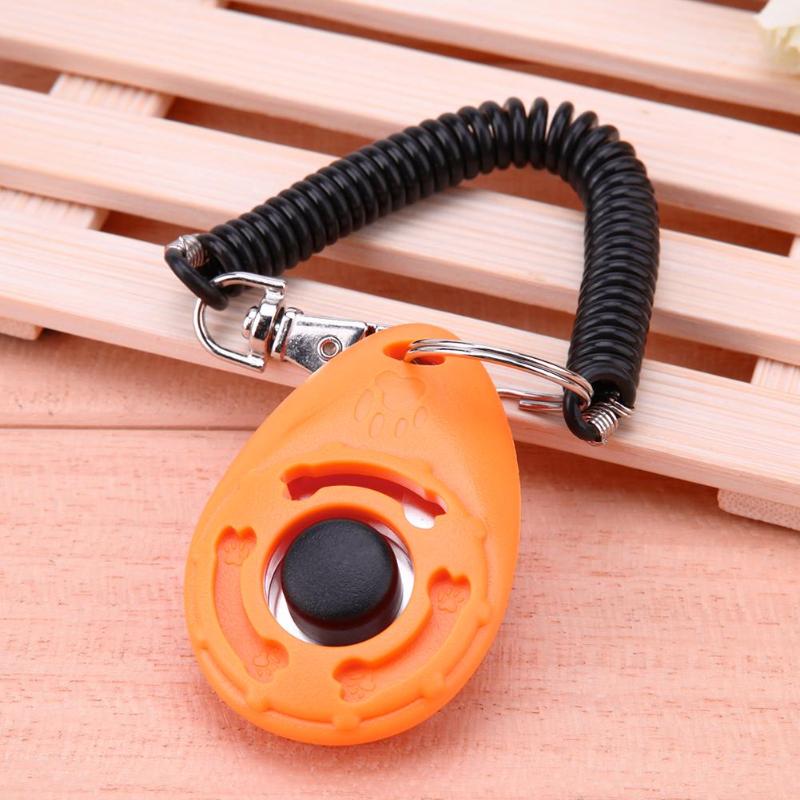 1pc Universal Animal Pet Trainer Pet Dog Training Clicker Adjustable Sound Key Chain Dog Clicker Dog Trainings Products Supplies - ebowsos