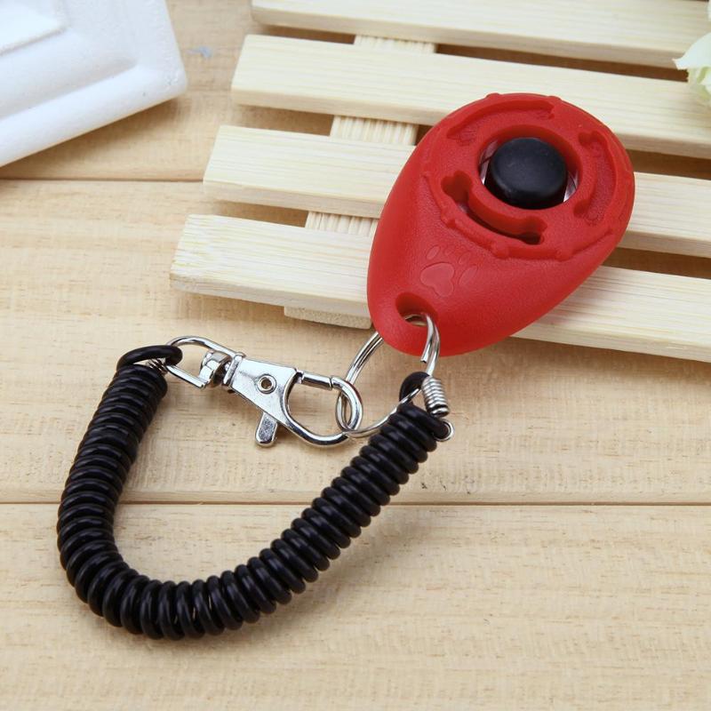1pc Universal Animal Pet Trainer Pet Dog Training Clicker Adjustable Sound Key Chain Dog Clicker Dog Trainings Products Supplies - ebowsos