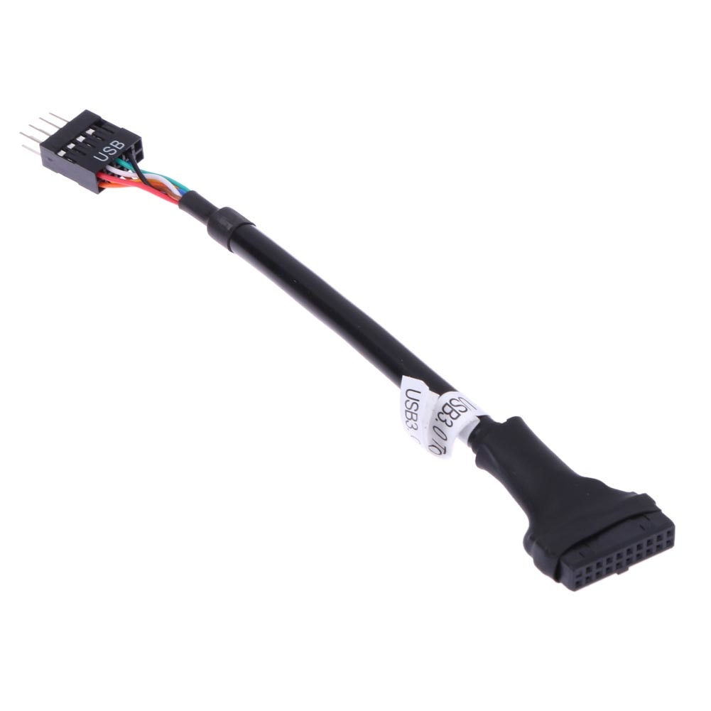 1pcs 20Pin /19Pin USB 3.0 Female To 9Pin USB 2.0 Male Motherboard Cable Adapter Cord - ebowsos