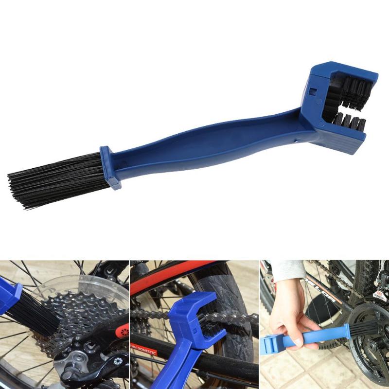 1pcs Cycling Motorcycle Bicycle Chain Clean Brush Gear Grunge Brush Cleaner Tool Cleaner Outdoor Scrubber Tool for Road-ebowsos