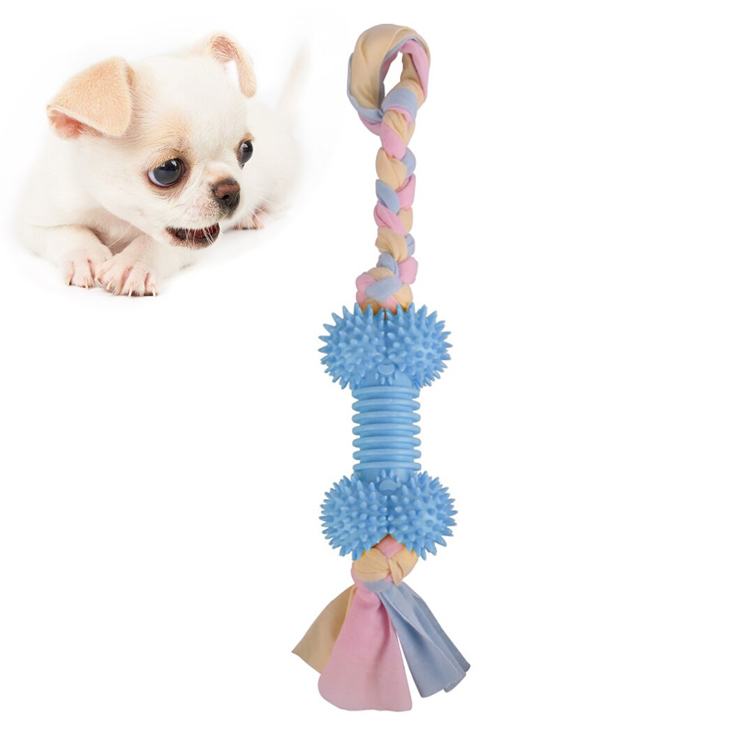 1pcs Pets Toys Pet Supplies Pet Dog Puppy Cotton Chew Knot Toy Durable Braided Bone Rope Funny Tool Teeth Cleaning Toy For Dogs-ebowsos