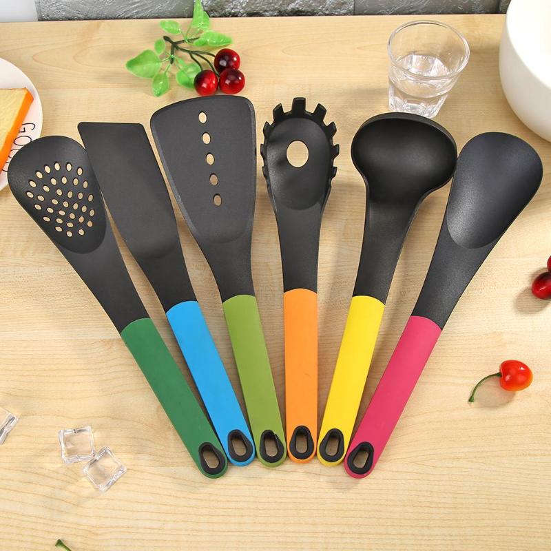1pcs Special for Non-stick Pans Soup Spoon Colorful Pot Shovel Kitchen Cooking Tools Easy to Accept Clean Cooking Tools - ebowsos