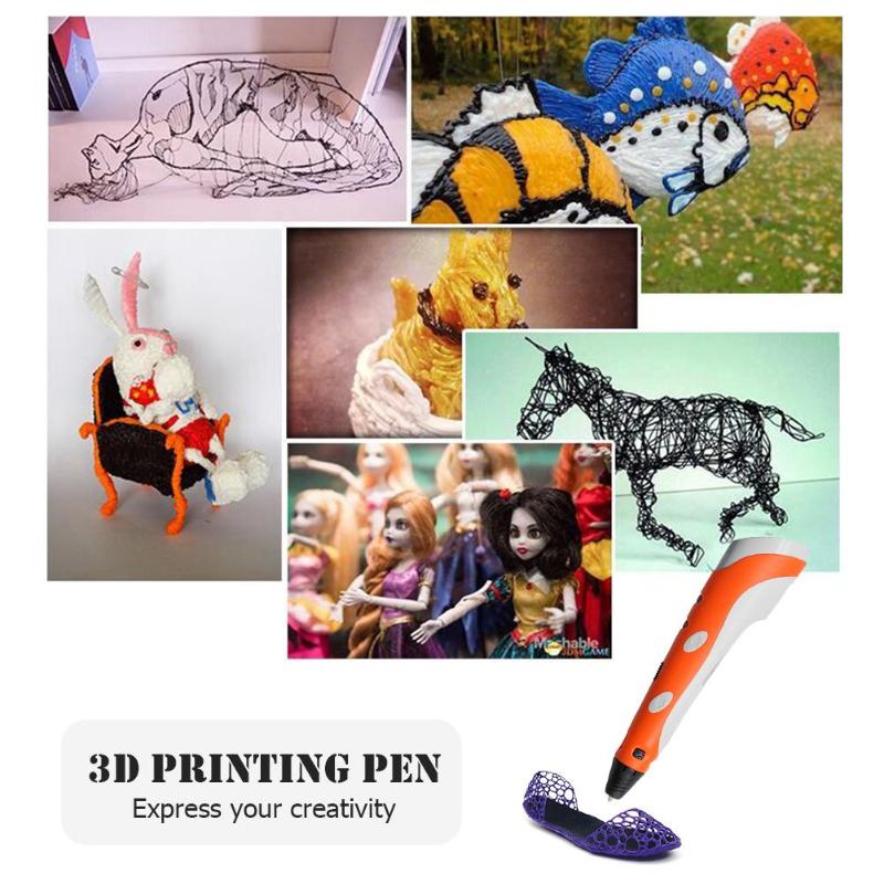 1st Generation 3D Printing Pen Kids DIY Graffiti Painting Pen with 1.75mm ABS/PLA Filament High Quality 3D Printing Pen New - ebowsos