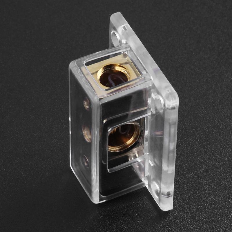 1x1/0AWG to 2x4AWG Car Audio Power/Ground Cable Splitter Distribution Block 2 Way Power Cable Splitter Distribution Block - ebowsos