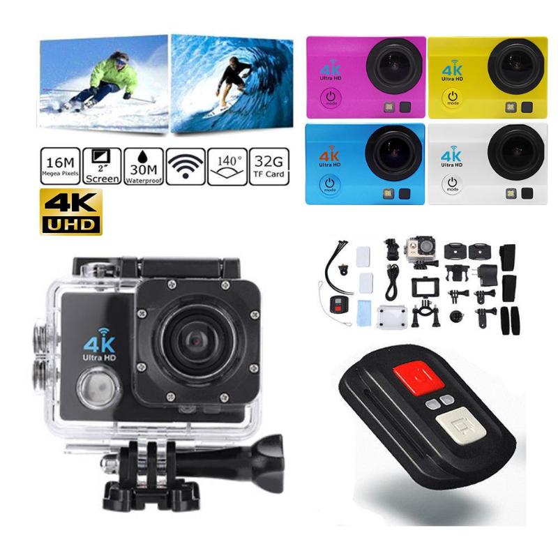 2.0 inch WiFi 1080P 4K Ultra HD Action Camera 30m Waterproof 140 Degree Lens Sport DVR DV Camcorder Video Camera Hot Sell - ebowsos