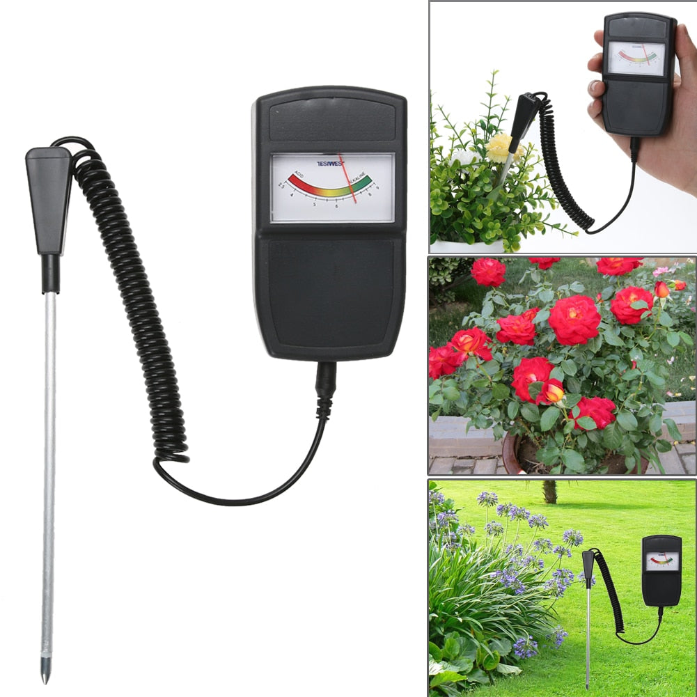 2.5-10.0pH Soil pH Level Meter Tester for Plants Crops Flowers Vegetable Acidity Moisture PH Measurement Garden Tools - ebowsos