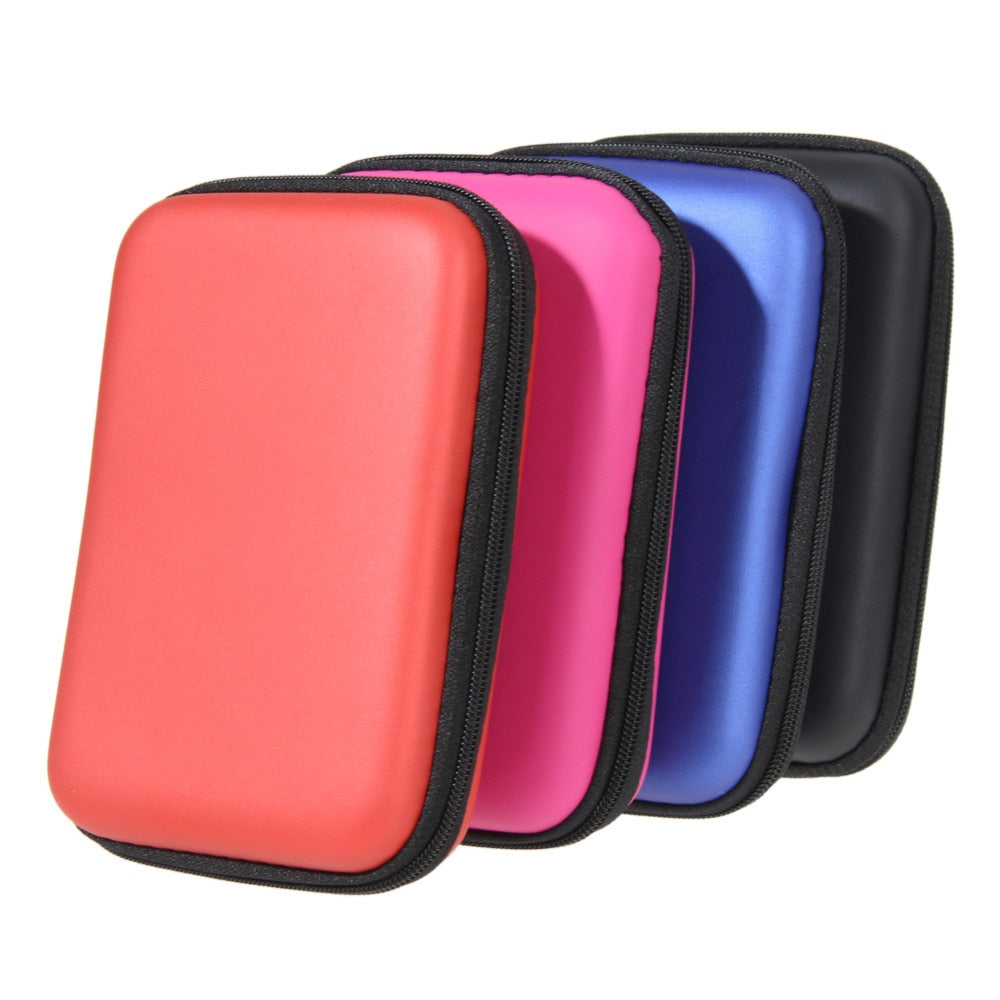 2.5" HDD Bag External USB Hard Drive Disk Carry Mini Usb Cable Case Cover Pouch Earphone Bag for PC Laptop Hard Disk Case New - ebowsos