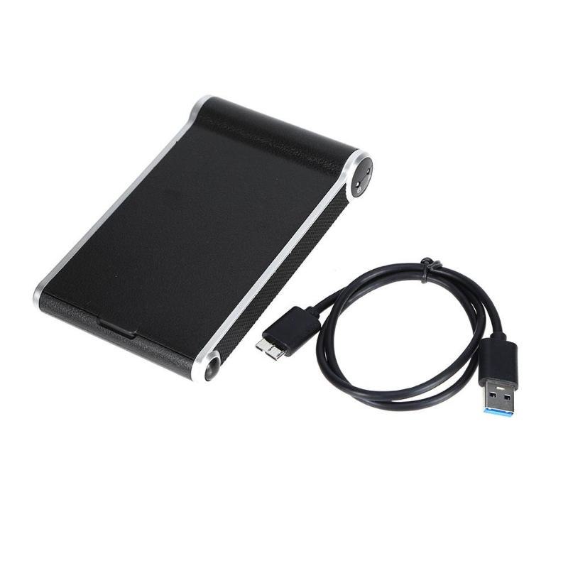 2.5 inch USB 3.0 SATA HDD Enclosure External Case Box Mobile SSD HDD with LED Indicator 300 Degree Revolving Two Mode - ebowsos