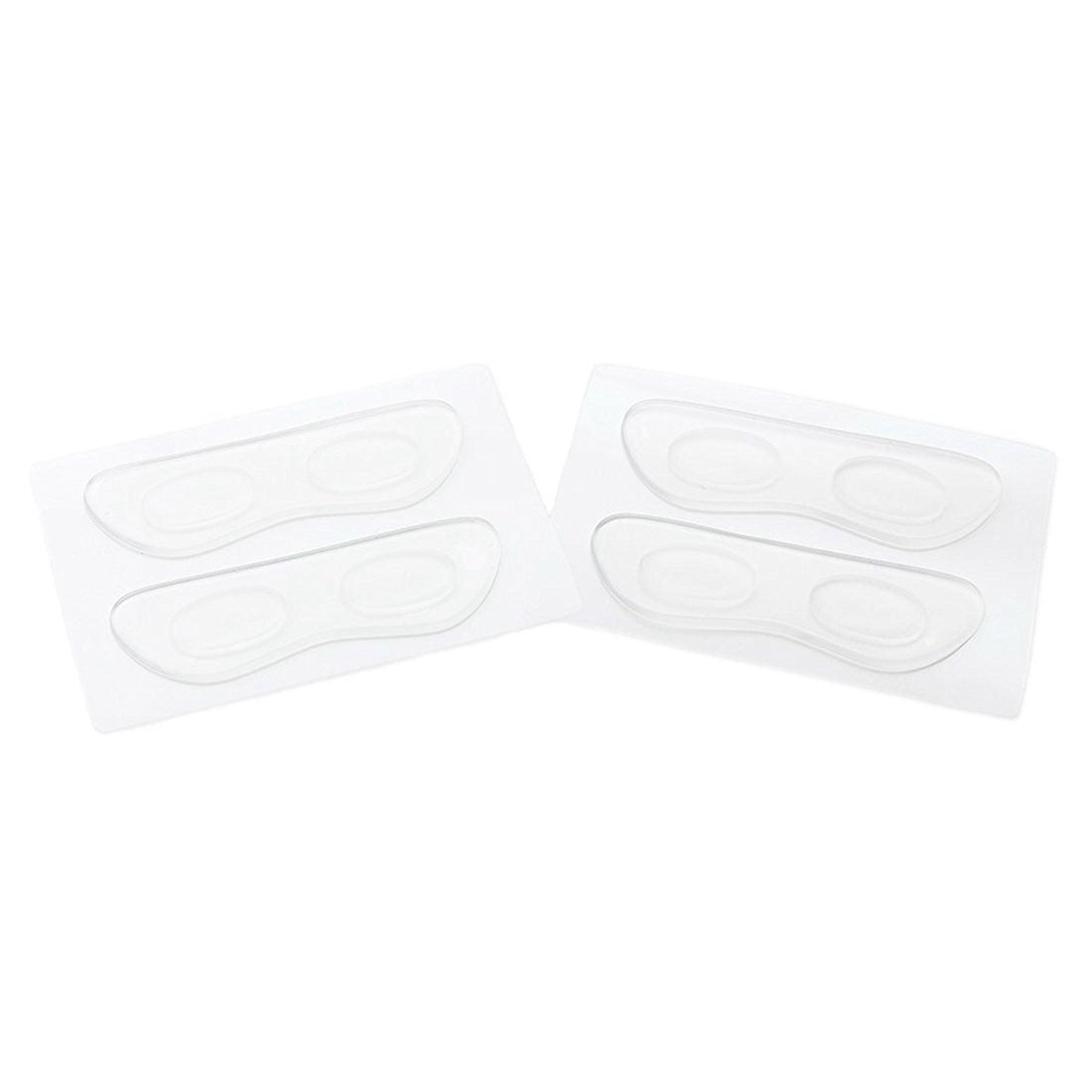 2 Pairs Massage Heel Liner Silica gel Pads to Prevent New Shoes Blisters, Transparent - ebowsos