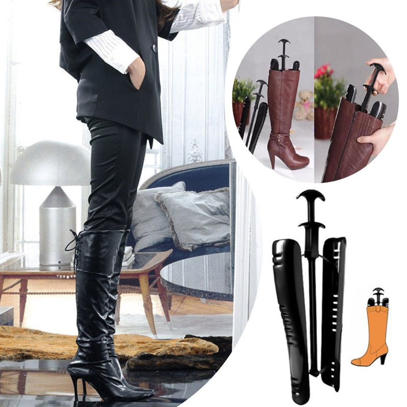 2 Pcs 40cm Practical Rack Support Supporter Long Boots Shaper Stretcher Creative Home Boots Stand Holder Storage Hanger - ebowsos
