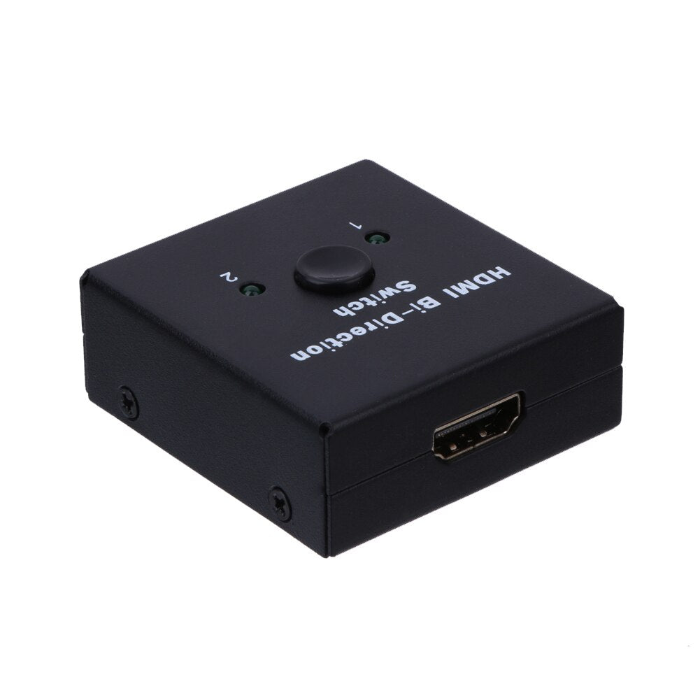 2-Port HDMI 1.4 Bi-directional 2x1 Switch Switcher & 1x2 Splitter Selector 3D 4K - ebowsos