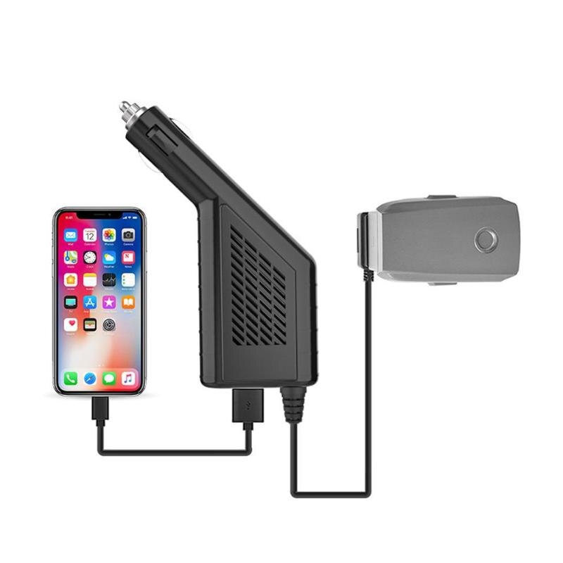 2 in 1 Car Charger with USB Port Battery Charging for DJI Mavic Pro/Zoom Remote Controller Single Port Battery Charger Hot Sale - ebowsos