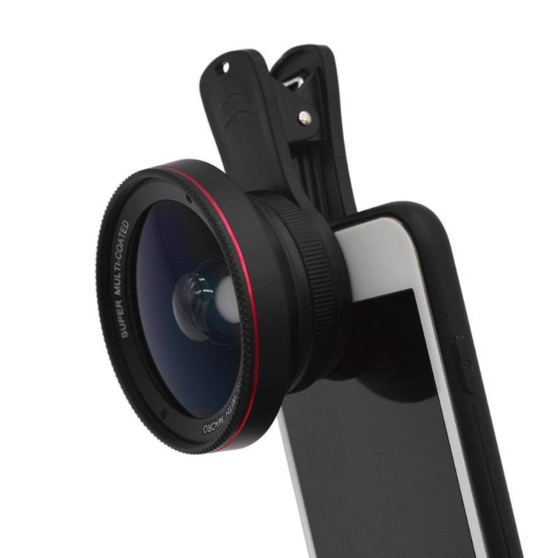 2 in 1 HD Camera Lens Kit 0.6X Wide Angle + 15X Macro Lens Clip On Cell Phone Camera Lens Kit for iPhone High Quality Angle Lens - ebowsos