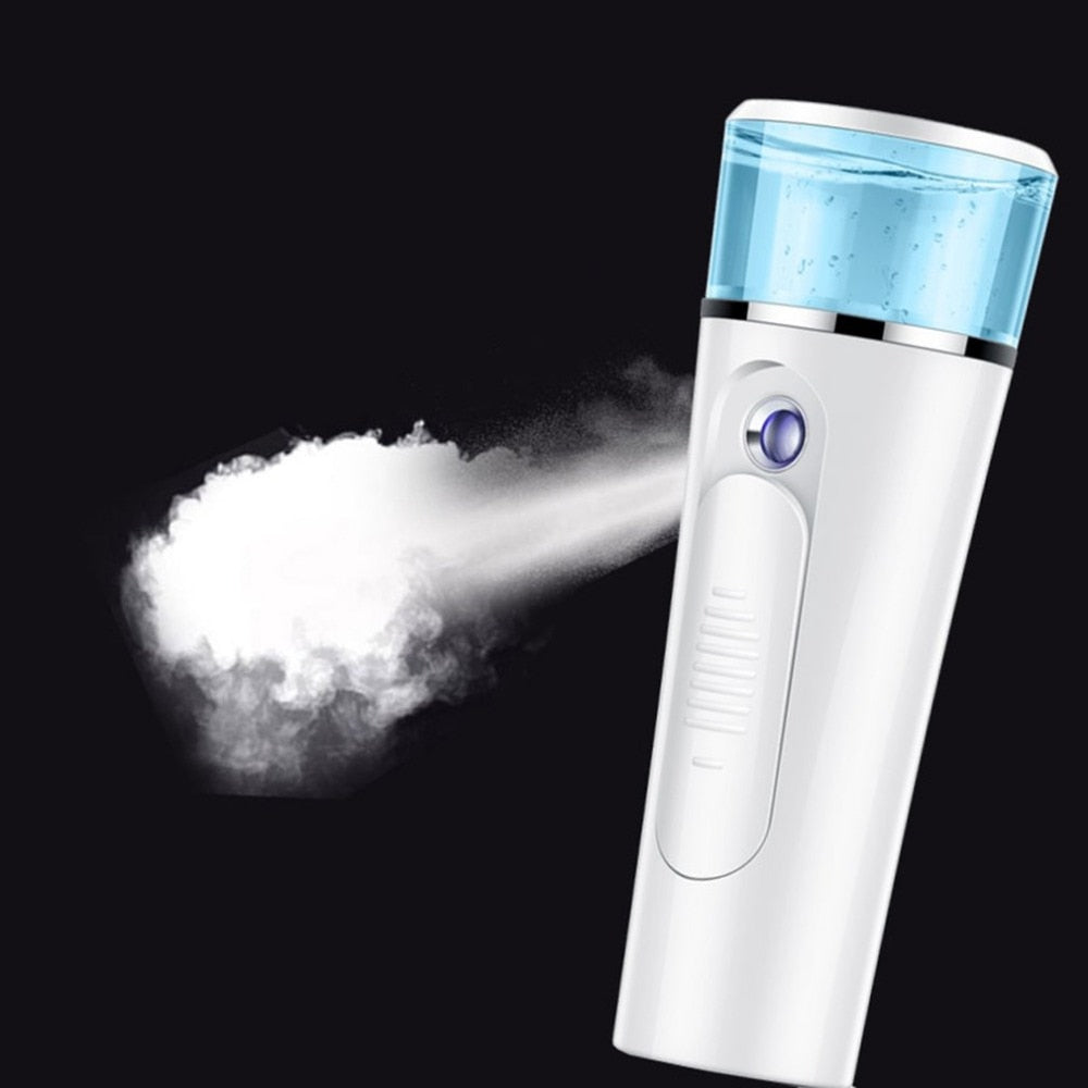 2-in-1 Handheld Mist Sprayer Portable Facial Steamer Sprayer USB Rechargeable Power Bank Sprayer Beauty Instrument Hot Sale - ebowsos