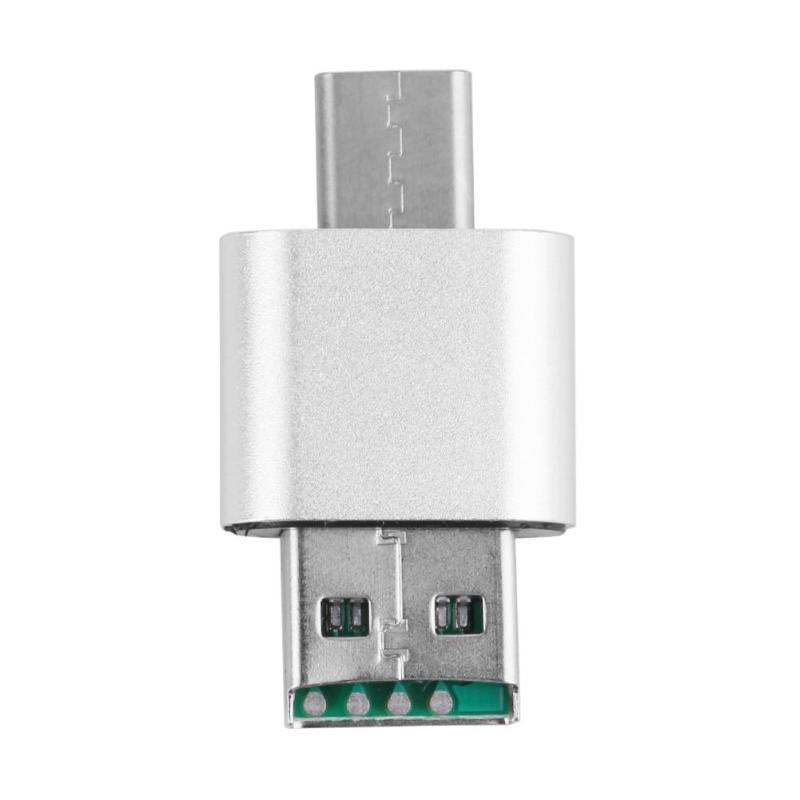 2 in 1 OTG USB2.0 Type C USB-C 3.1 Card Reader Adapter for Micro SD TF Card Android Phone High Quality OTG Card ReaderHot Sale - ebowsos