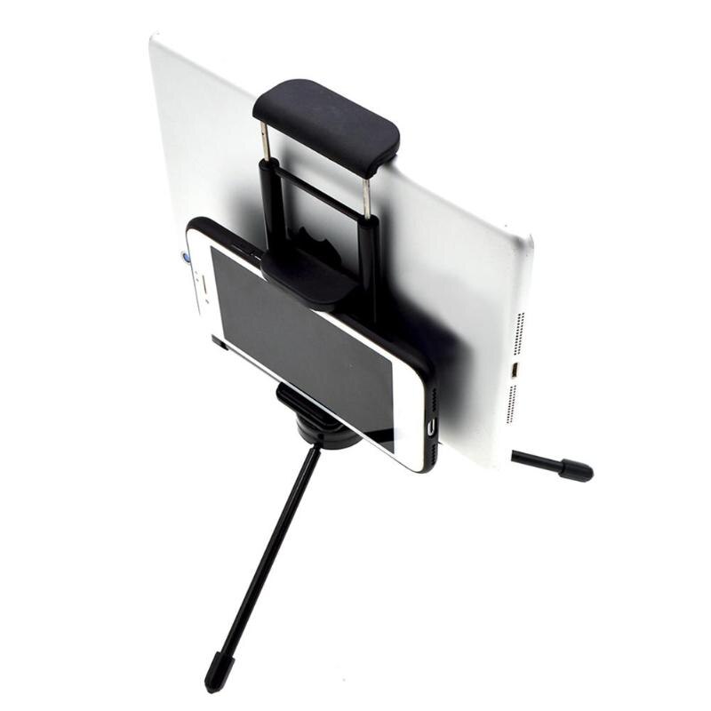 2 in 1 Phone Tablet Tripod with Mount Adapter Universal Tablet Phone Clamp Holder for iPad Air iPhone Samsung High Quality - ebowsos