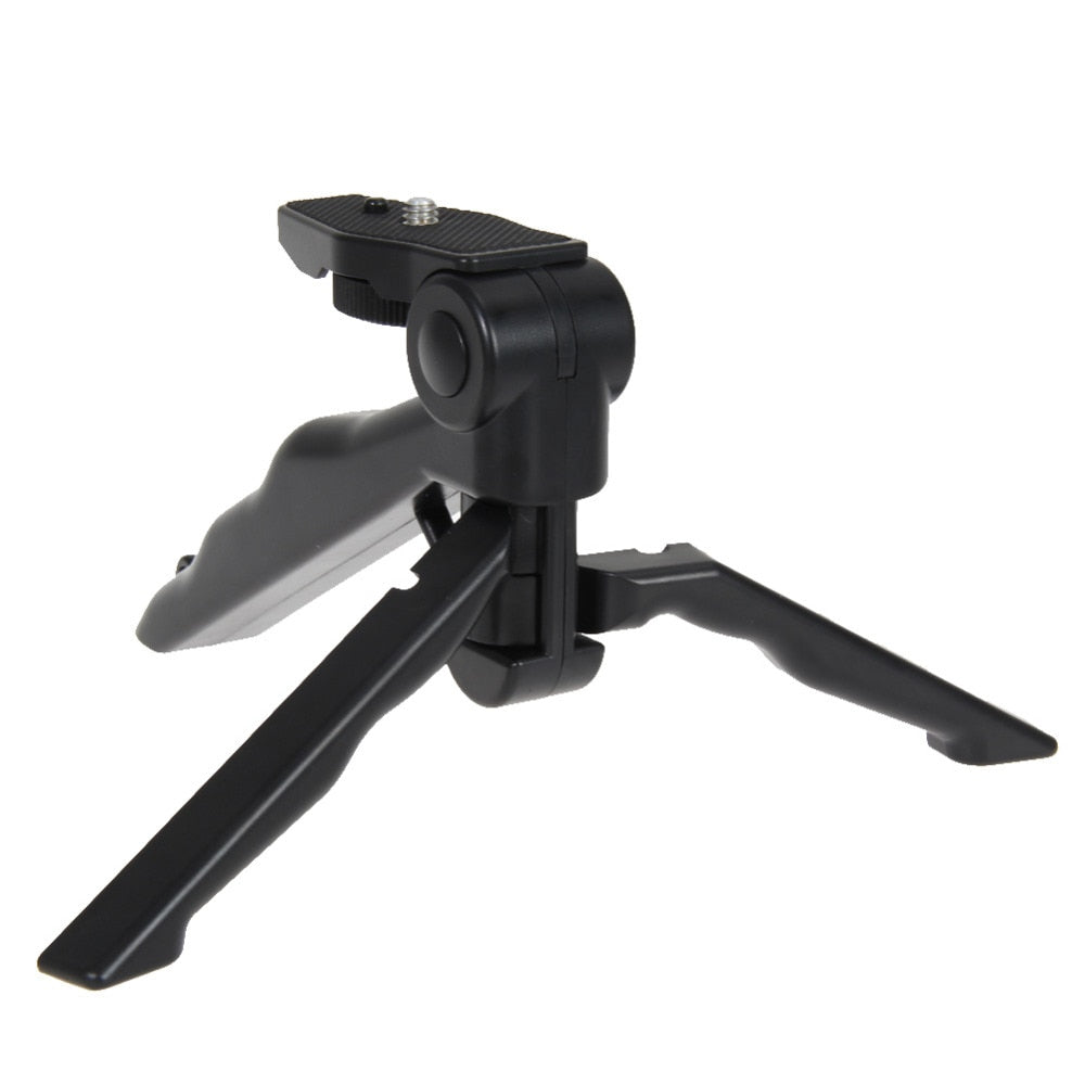 2 in1 Mini Portable Hand Grip Folding tripod Stand for for GoPro Hero DC DSLR SLR Camera and Smartphone - ebowsos