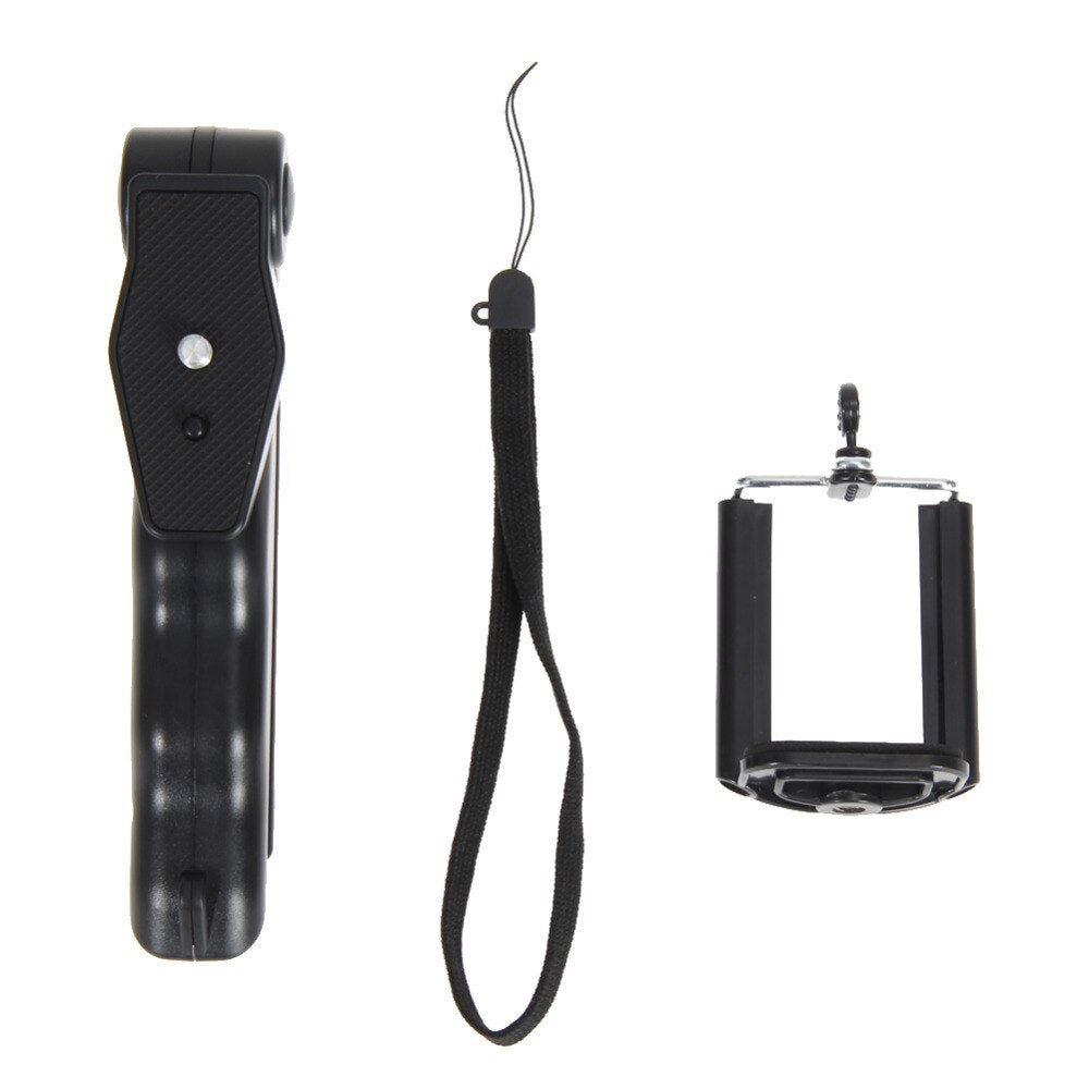 2 in1 Mini Portable Hand Grip Folding tripod Stand for for GoPro Hero DC DSLR SLR Camera and Smartphone - ebowsos