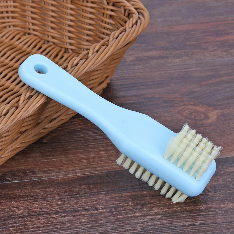 2-sided Plastic Soft Hair Suede Leather Shoes Cleaning Brush Boot Cleaner Strong Decontamination Household Cleaning Tools - ebowsos