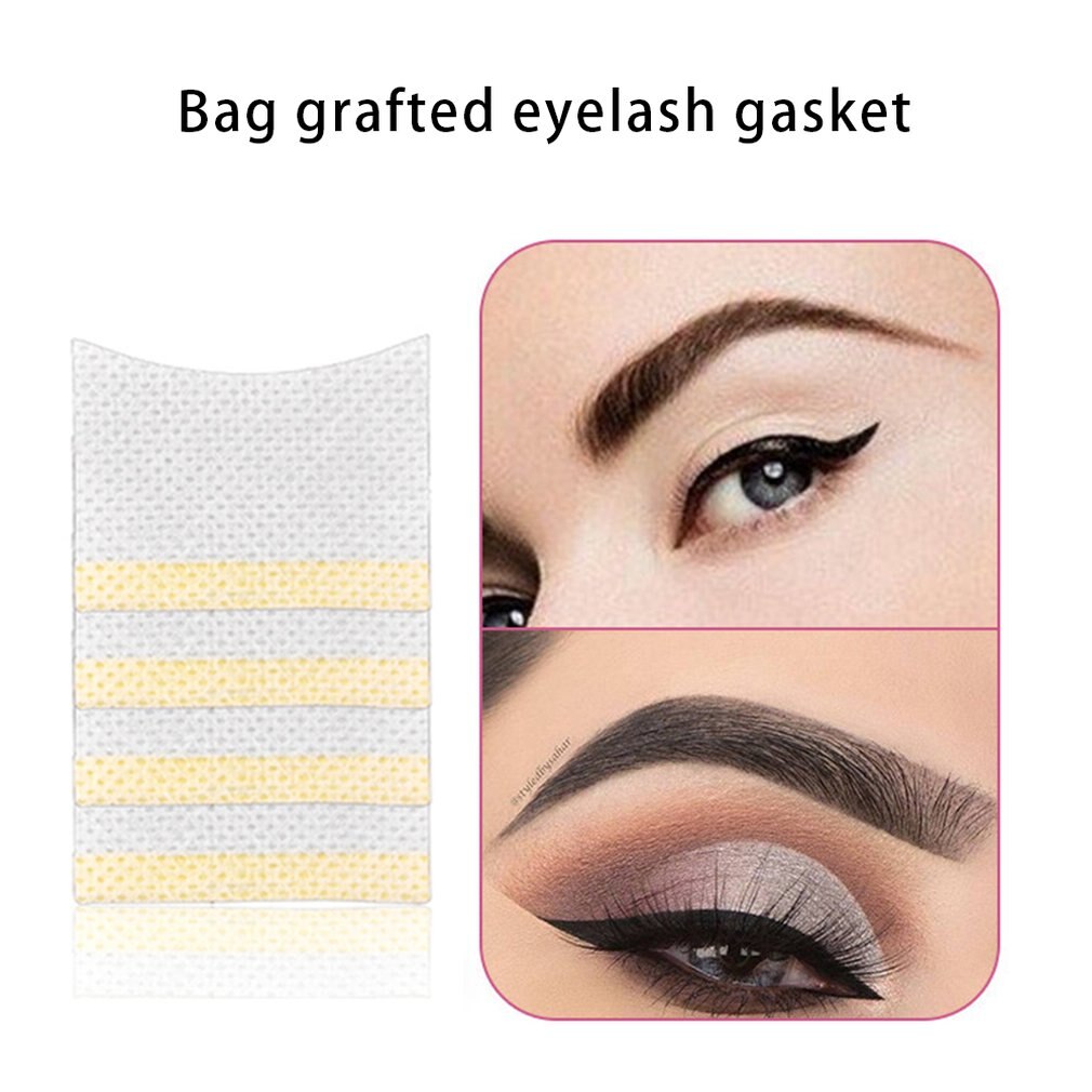 20 Pairs Eyelash Extension Grafting Remove Cotton Sheet Prevent Eye Irritation Eyelash Eye Pads Eye Paper Sticker - ebowsos