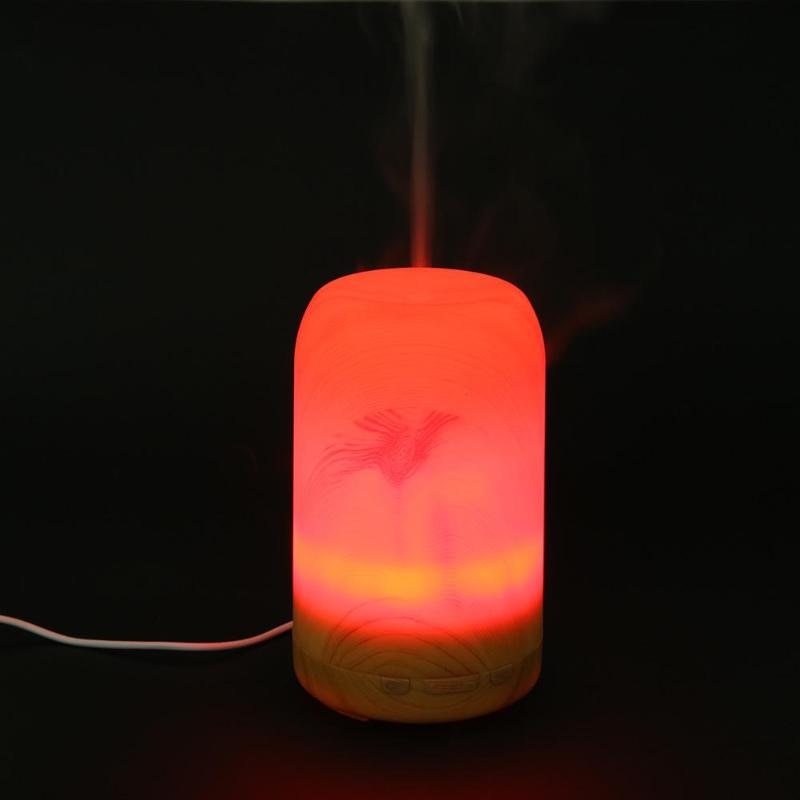 200ml Air Humidifier Ultrasonic Humidifier Essential Oil Diffuser Aromatherapy Aroma Air Diffuser Timer LED Light Drop Shipping - ebowsos