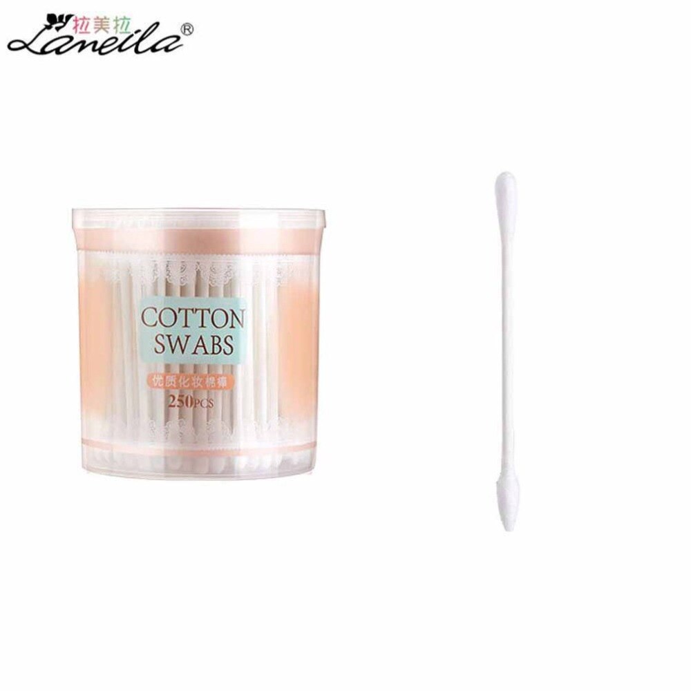 200pcs/bag Natural Cotton Swabs Double Head Wood Sticks Nose Ears Cleaning Cosmetics Health Care Cotton Buds - ebowsos