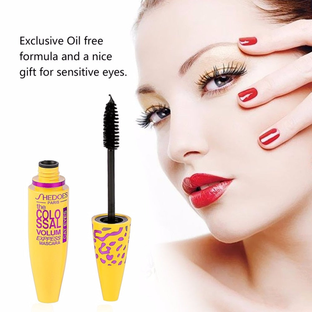 2017 Fashion Women Black Mascara Volume Express Brand Eye Makeup Tool Length Extension Long Curling Eyelashes Cosmetics Make up - ebowsos