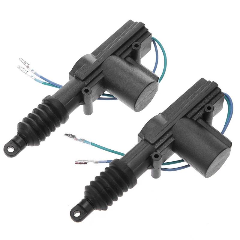 2017 Hot Sale Universal 2pcs 12V Door Power Central Lock Kit With 2 Wire Actuator For Car Auto Vehicles Central Locking System - ebowsos