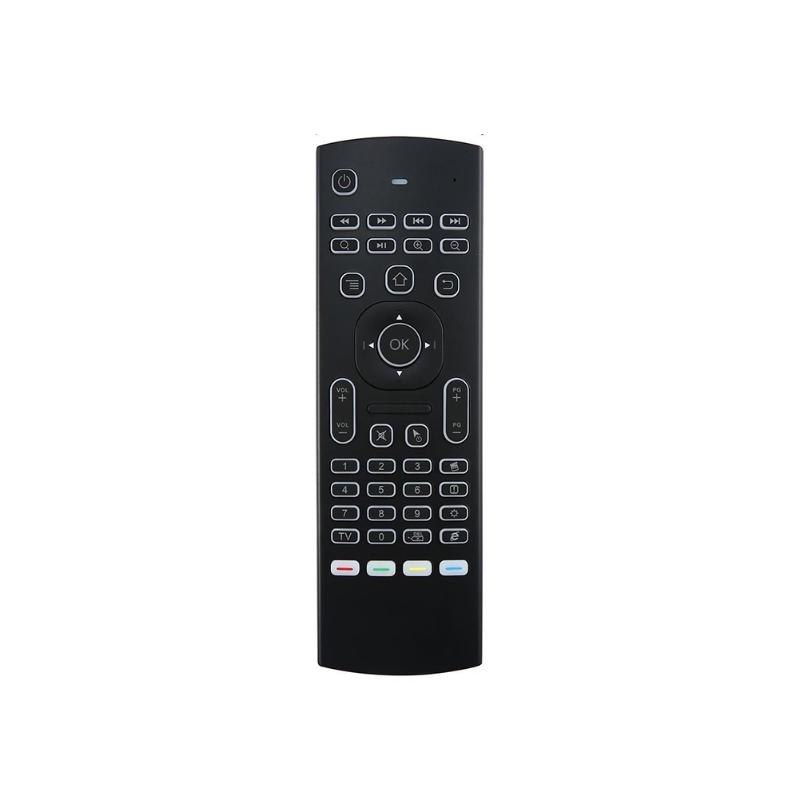 2017 New Air Mouse Remote Control with 6-Axis Controller RGB 2.4G RF Wireless Keyboard For KM8 P X96 H96 Pro Android TV Box - ebowsos