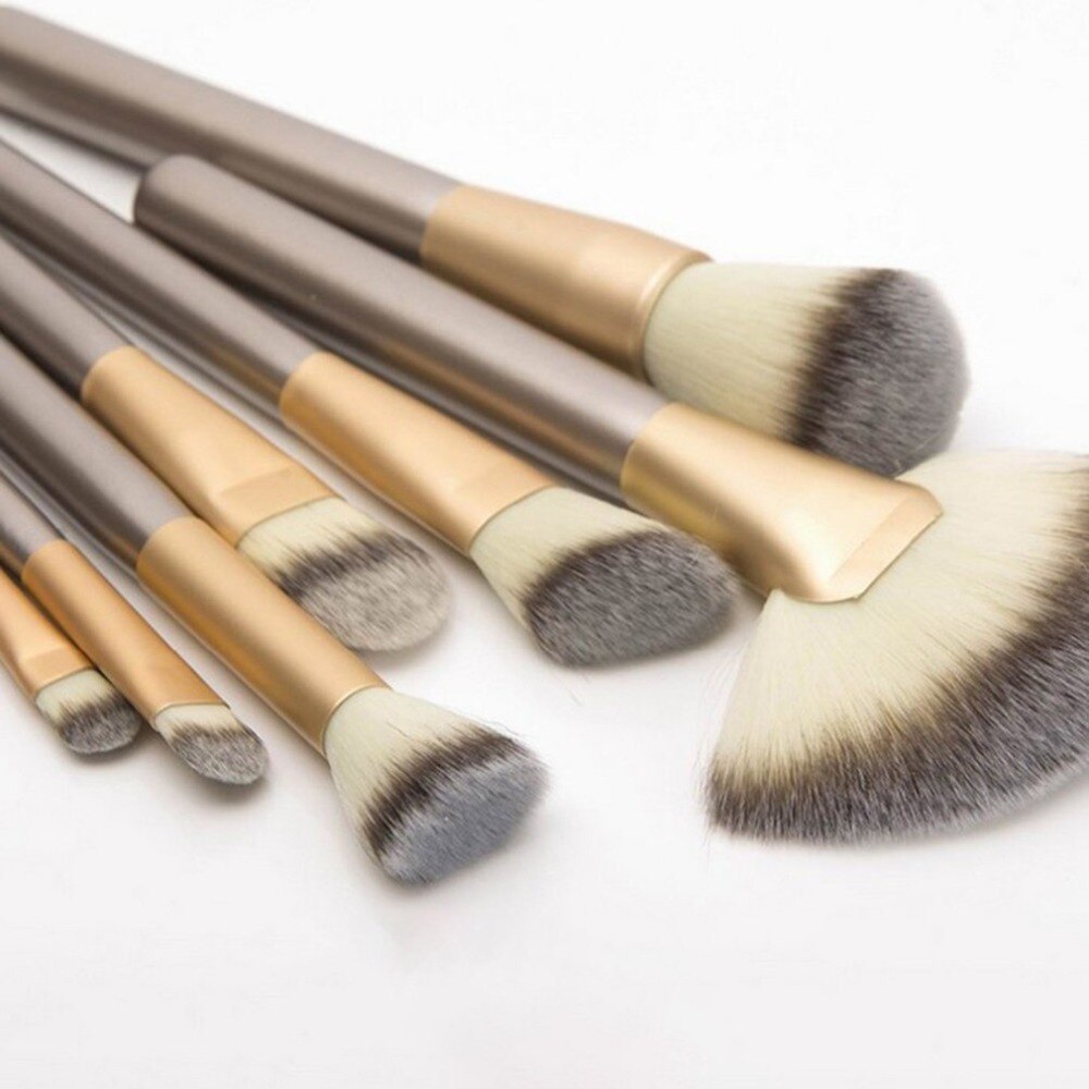 2018 12Pcs Professional Makeup Brushes Set Powder Blush Foundation Eyeshadow Make Up Fan Brushes Cosmetic Kwasten Sets - ebowsos