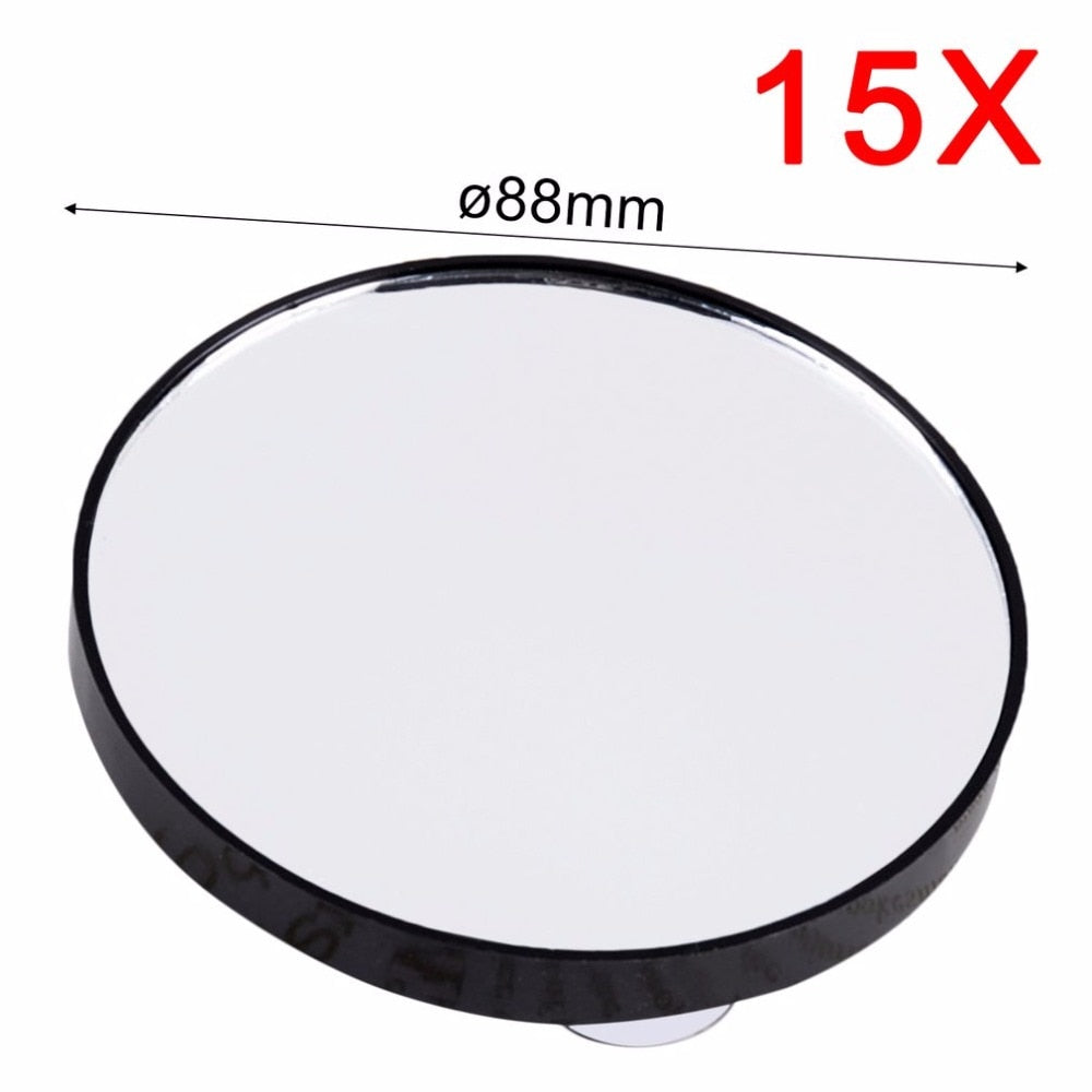 2018 Vanity Makeup Mirror 5X 10X 15X Magnifying Mirror With Two Suction Cups Cosmetics Tools Mini Pocket Portable Round Mirror - ebowsos