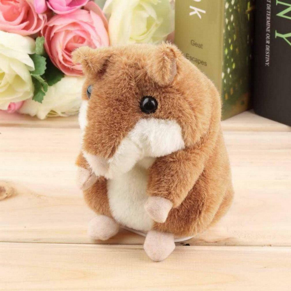 2019 New 15CM Talking Hamster Mouse Pet Plush Toy Cute Speak Sound Record Educational Toy For Kids Baby Gift New GN-ebowsos