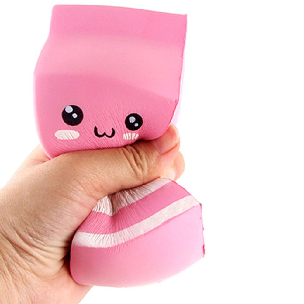 2019 New Squeeze Toy Carton Milk Box Phone Straps 12x5.5cm Slow Rising Pendant Mochi Sweet Cream Kids Funny Toy Gift-ebowsos