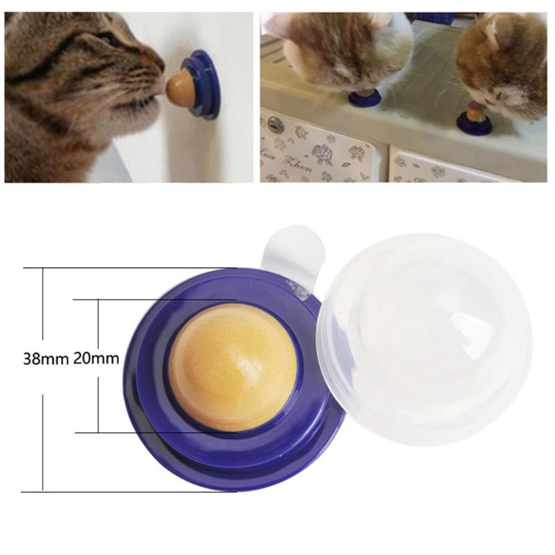 2019 hot Healthy Cat Catnip Sugar Cats Snacks Licking Candy Nutrition Energy Ball Toys for Cat Kitten Playing Pet Cat Products - ebowsos