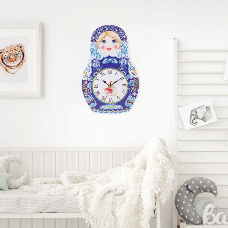2019 new Owl DIY Diamond Painting Clock Full Drill Special-shaped Diamond Painting Cross Stitch Embroidery Wall Clock Home Decor - ebowsos