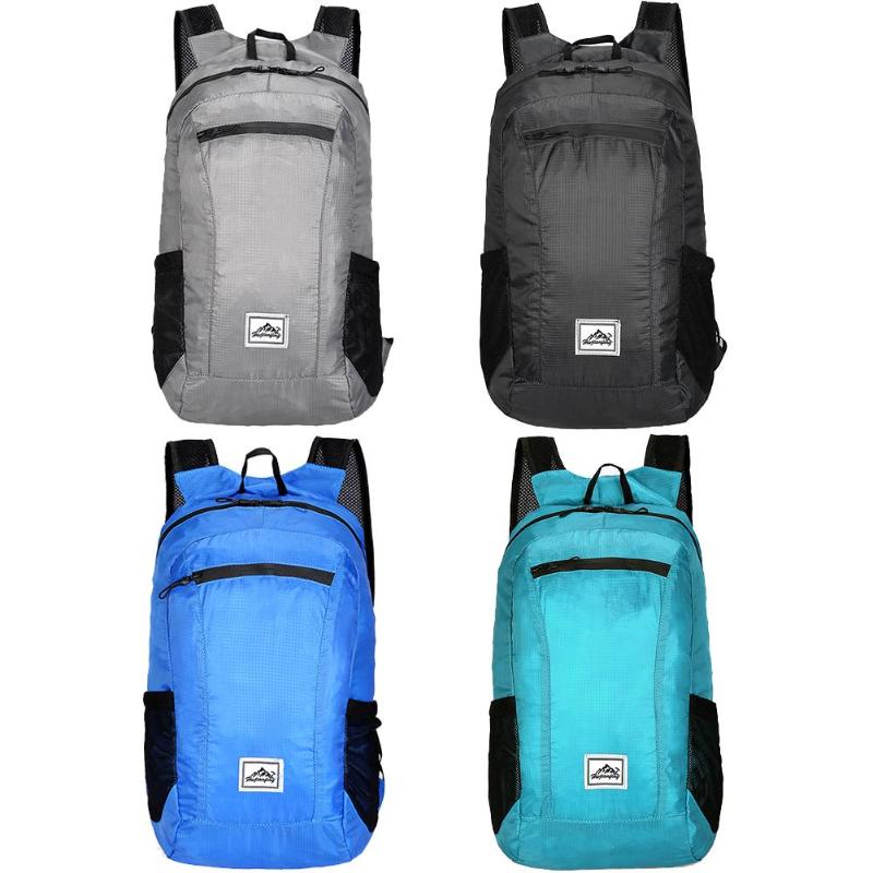 20L Camping Bag Outdoor Foldable Shoulder Backpack Ultra Light Waterproof Sport Men Travel Folding Backpack-ebowsos