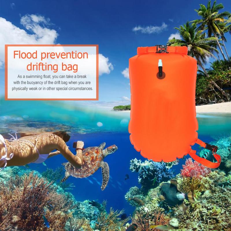 20L Inflatable Flotation Bag PVC Waterproof Dry Swimming Buoy Backpack Safety Float Air Bag Drifting Prevent Drowning Buoyancy-ebowsos