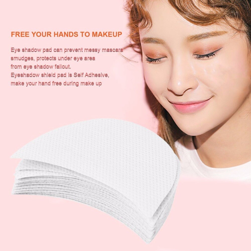 20pcs Cotton Eyeliner Eyeshadow Shields Under Eye Patches Disposable Eyelash Extensions Pads Protect Pad Eyes Lips Makeup Tool - ebowsos